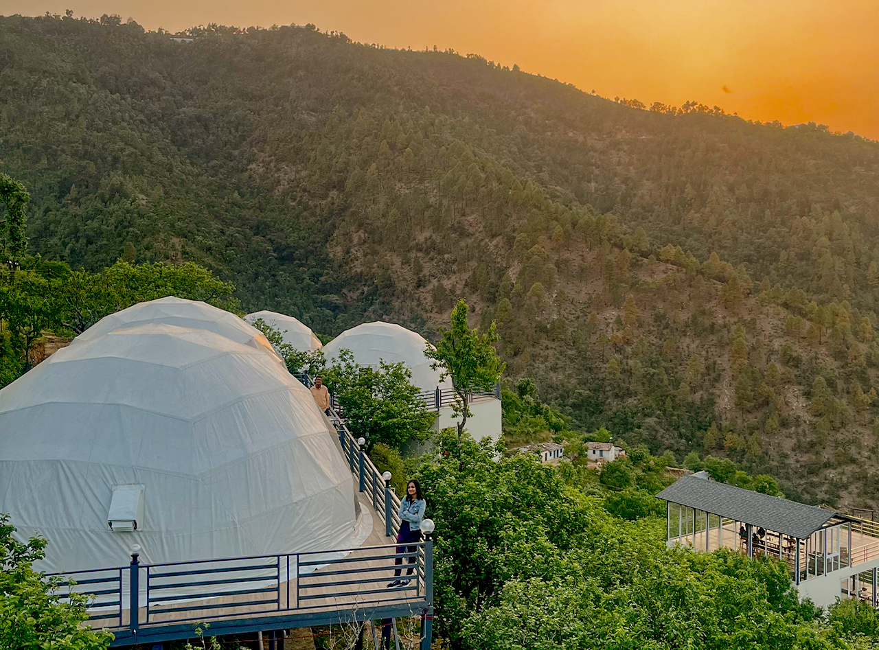 Glamping Redefined: The Marvel of Geodesic Domes at Akasa